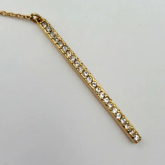 Kate Spade Gold Tone Y Drop Necklace - Picture 2 of 7